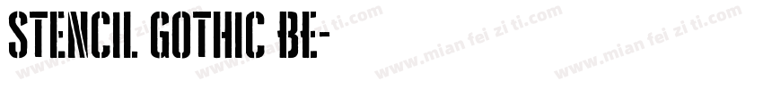 Stencil Gothic BE字体转换